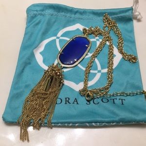 Cobalt blue Kendra Scott Rayne necklace
